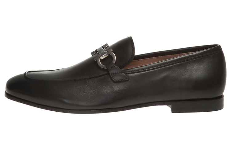 FERRAGAMO Salvatore Gancini Loafer 'Black Logo Buckle'