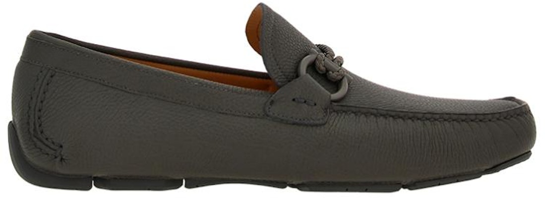 FERRAGAMO菲拉格慕 GANCINI錘紋 扣飾樂福鞋 男款 深灰色 Order FERRAGAMO菲拉格慕 GANCINI錘紋 扣飾樂福鞋 男款 深灰色