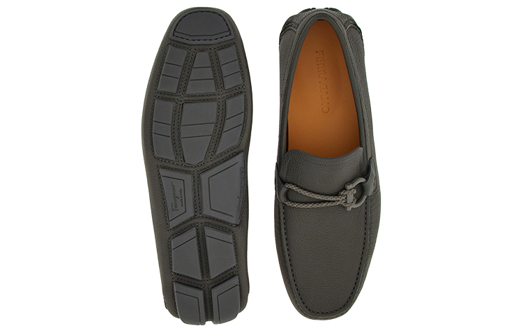 Purchase FERRAGAMO菲拉格慕 GANCINI錘紋 扣飾樂福鞋 男款 深灰色