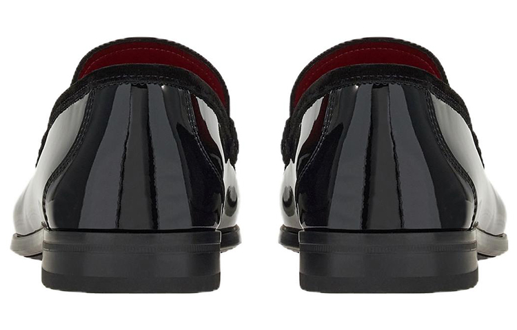 FERRAGAMO Salvatore Gancini Loafer 'Polished Black Leather' 圖 4