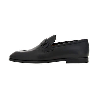 FERRAGAMO Salvatore Gancini Loafer 'Smooth Black'