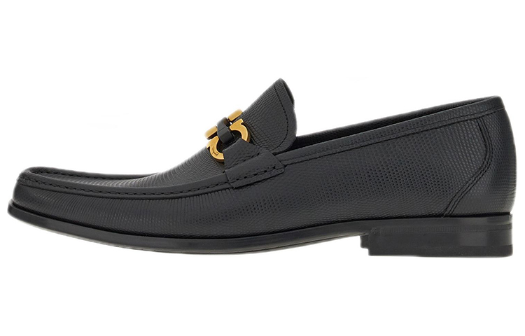 FERRAGAMO Salvatore Gancini Moccasin 'Black Buckle'