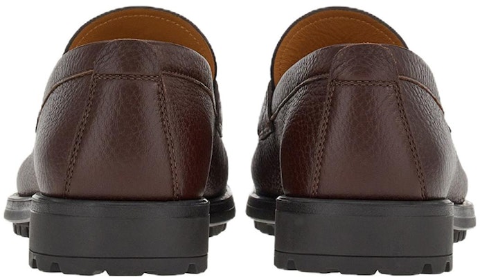 FERRAGAMO菲拉格慕 Gancini 牛皮革 鉚釘 套腳 休閒鞋 男款 棕色 Shop FERRAGAMO菲拉格慕 Gancini 牛皮革 鉚釘 套腳 休閒鞋 男款 棕色