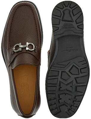 FERRAGAMO菲拉格慕 Gancini 牛皮革 鉚釘 套腳 休閒鞋 男款 棕色 Purchase FERRAGAMO菲拉格慕 Gancini 牛皮革 鉚釘 套腳 休閒鞋 男款 棕色