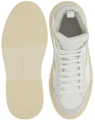 FERRAGAMO Salvatore Baskets Montantes à Lacets ''Blanc Gris'' 021270-762715 Purchase FERRAGAMO Salvatore Baskets Montantes à Lacets ''Blanc Gris'' 021270-762715