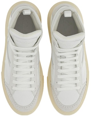 FERRAGAMO Salvatore High-Top Lace-Up Sneaker 'White Grey' 021270-762715 Lookbook FERRAGAMO Salvatore High-Top Lace-Up Sneaker 'White Grey' 021270-762715