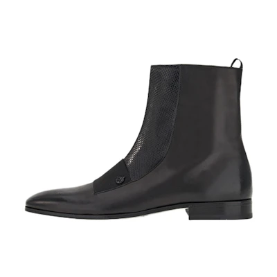 FERRAGAMO Geminiano Gancini Ankle Boots 'Black'