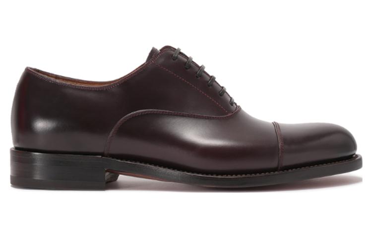 Order 페라가모 버건디 레더 더비 슈즈 0762362