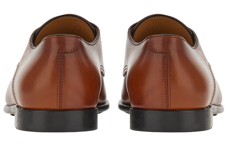 FERRAGAMO Salvatore Leather Derby 'Camel Brown' 圖 4