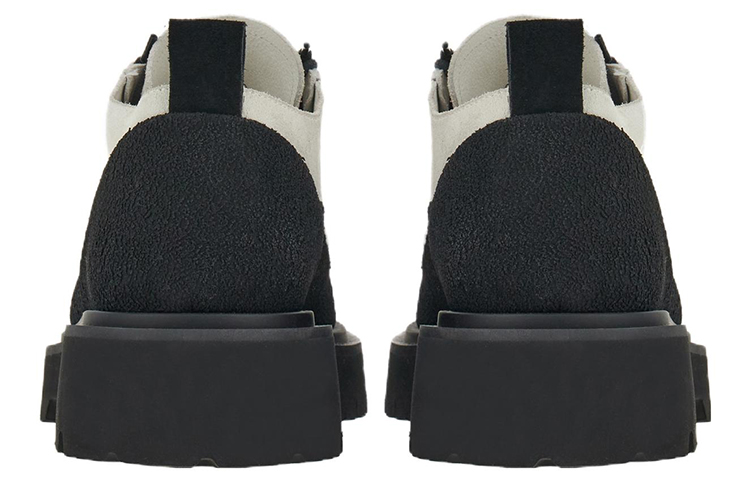 FERRAGAMO Salvatore Leather Fabric Sneakers 'Black and White Patchwork' 圖 4