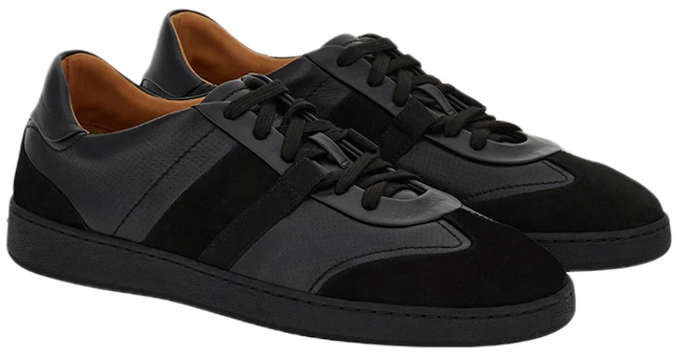 FERRAGAMO Salvatore Leren Lage Sneakers Veters ''Zwart Mode'' 021178-759230 Order FERRAGAMO Salvatore Leren Lage Sneakers Veters ''Zwart Mode'' 021178-759230