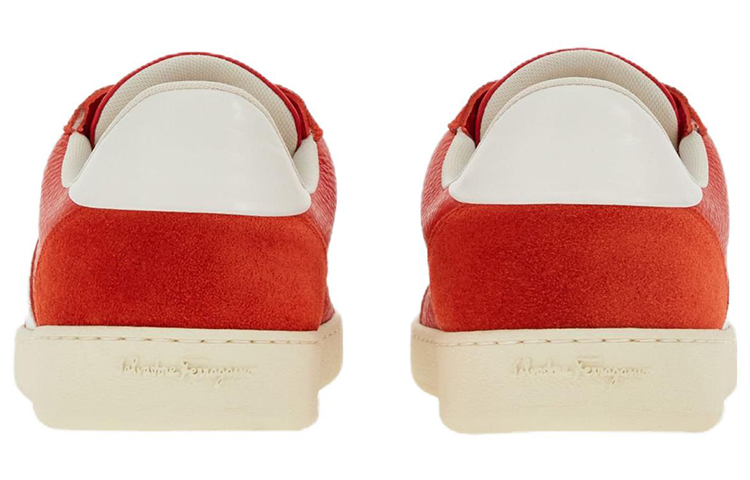 FERRAGAMO Salvatore Leather Low-Top 'Red & White' 圖 4