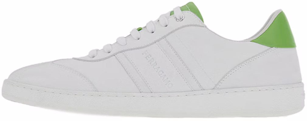 FERRAGAMO Salvatore Kulit Low-Top 'Putih Hijau' 021572-762262 Buy FERRAGAMO Salvatore Kulit Low-Top 'Putih Hijau' 021572-762262