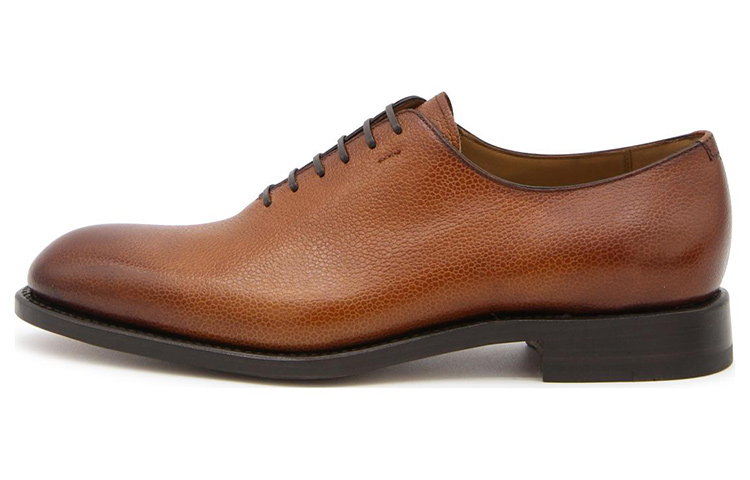 FERRAGAMO Salvatore Leather Round Toe Loafers 'Brown'