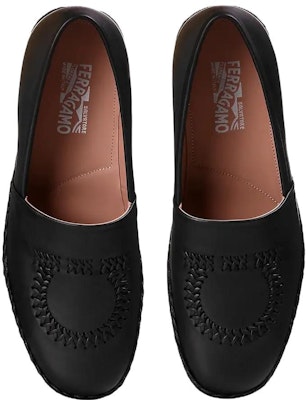FERRAGAMO Salvatore Leather Sneakers 'Black' 074179-4MLENR Shop FERRAGAMO Salvatore Leather Sneakers 'Black' 074179-4MLENR