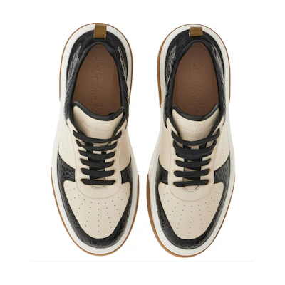 FERRAGAMO Salvatore Low-Top Lace-Up 'Color Block Black'