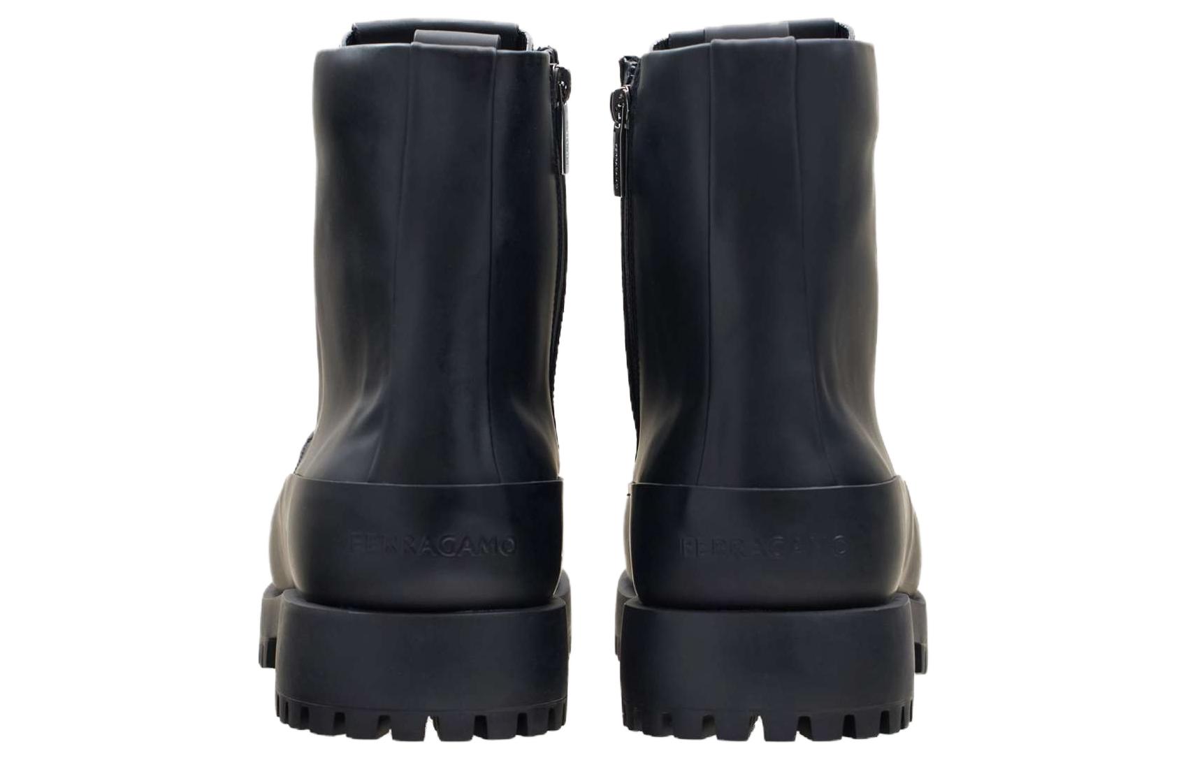 Purchase FERRAGAMO Salvatore Rond Neus Veterschoenen ''Zwart Leder'' 021984-766278