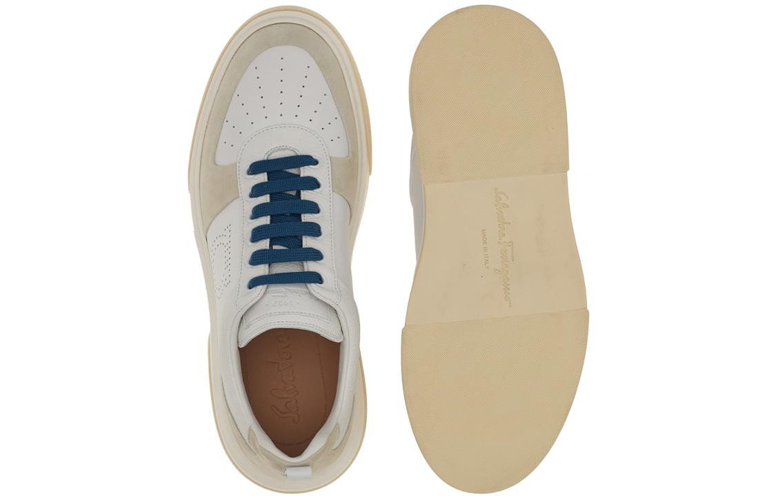 Order 페라가모 살바토레 가죽  épais 끈 운동화 '그레이' 021171-758147