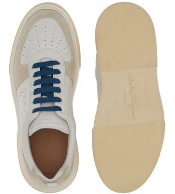 FERRAGAMO Salvatore Thick Sole Leather Lace-Up 'Grey' 021171-758147 Order FERRAGAMO Salvatore Thick Sole Leather Lace-Up 'Grey' 021171-758147