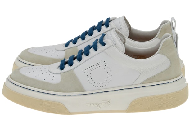 FERRAGAMO Salvatore Thick Sole Leather Lace-Up 'Grey' 021171-758147 Shop FERRAGAMO Salvatore Thick Sole Leather Lace-Up 'Grey' 021171-758147