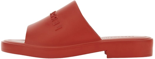 FERRAGAMO Salvatore Wide Strap Open Toe Slide 'Red' 021678-763219 FERRAGAMO Salvatore Wide Strap Open Toe Slide 'Red' 021678-763219