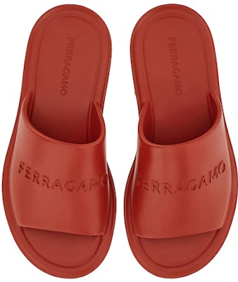 페라가모 레드 와이드 스트랩 오픈토 슬라이드 021678-763219 Lookbook 페라가모 레드 와이드 스트랩 오픈토 슬라이드 021678-763219