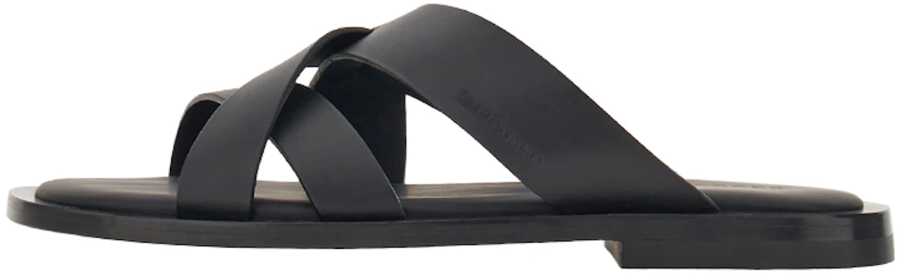 FERRAGAMO Salvatore Woven Crossover Lace Slide 'Black' 021718-763262 Buy FERRAGAMO Salvatore Woven Crossover Lace Slide 'Black' 021718-763262