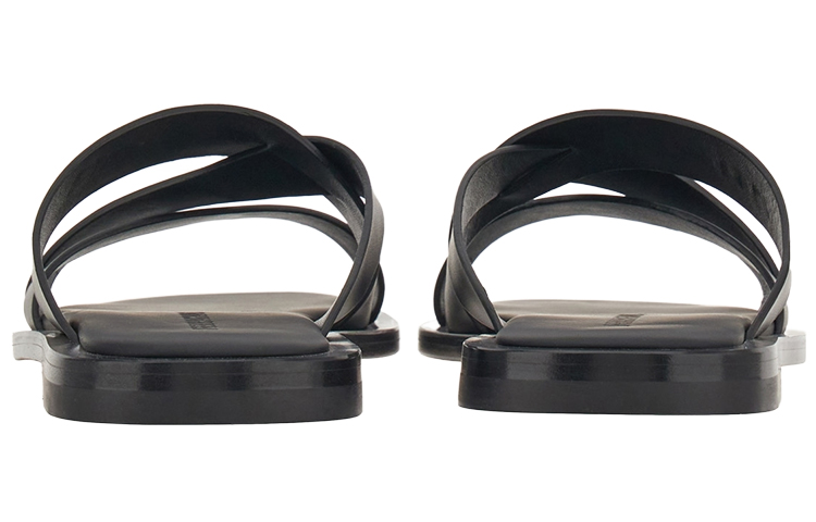 FERRAGAMO Salvatore Woven Crossover Lace Slide 'Black' 圖 4