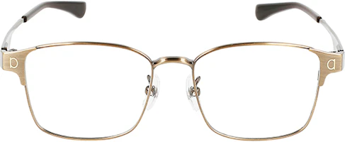 Lookbook FERRAGAMO SF999.9 Gold Titanium Square Optical Glasses Unisex Logo Frame. SF9005