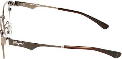 Details for FERRAGAMO SF999.9 Gold Titanium Square Optical Glasses Unisex Logo Frame. SF9005