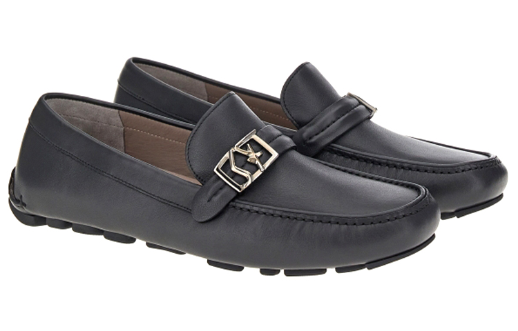 FERRAGAMO SF Buckle Loafers 'Black' 圖 3