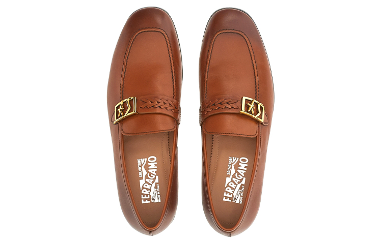 FERRAGAMO SF Buckle Moccasin 'Brown' 圖 4