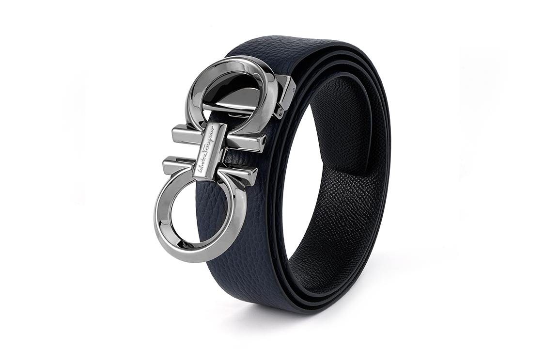 Shop Tali Pinggang Kulit FERRAGAMO 3.5cm Lebar. 679939-735908-011