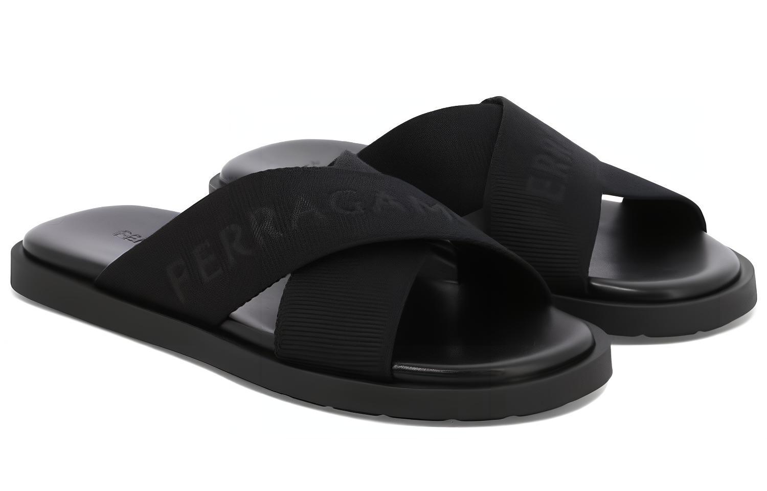 Order FERRAGAMO Sandalia Slide 'Negra con Punta Abierta' 021675-763204