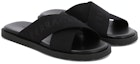 Order FERRAGAMO Sandalia Slide 'Negra con Punta Abierta' 021675-763204
