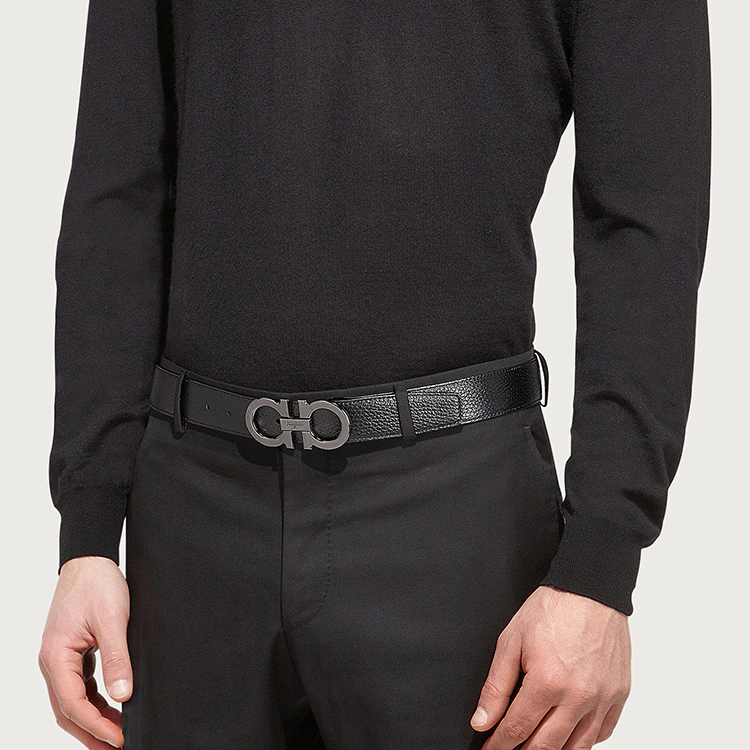 Ferragamo Smooth Buckle Leather Belt 3.5cm 679710-0687611 圖 4