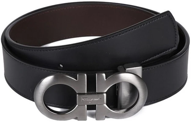 FERRAGAMO Smooth Buckle Leather Belt Black 3.5cm Leather Strap 464231 Buy FERRAGAMO Smooth Buckle Leather Belt Black 3.5cm Leather Strap 464231
