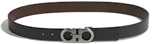 Lookbook FERRAGAMO Smooth Buckle Leather Belt Black 3.5cm Leather Strap 464231