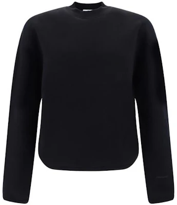 FERRAGAMO Solid Color Crewneck Pullover Sweatshirt - Black 766553 Buy FERRAGAMO Solid Color Crewneck Pullover Sweatshirt - Black 766553