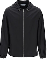FERRAGAMO Solid Color Hooded Zip Jacket Black 1441220775-995 FERRAGAMO Solid Color Hooded Zip Jacket Black 1441220775-995