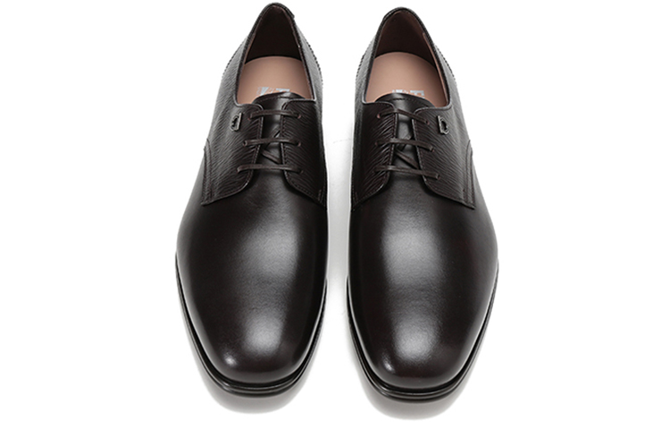 Shop FERRAGAMO Spencer 德比鞋 '黑色皮革' 02C082-749425