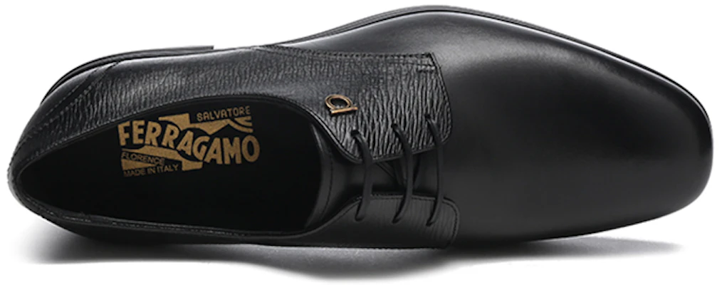 Ferragamo 菲拉格穆 SPENCER 牛皮繫帶德比鞋 黑色 Purchase Ferragamo 菲拉格穆 SPENCER 牛皮繫帶德比鞋 黑色