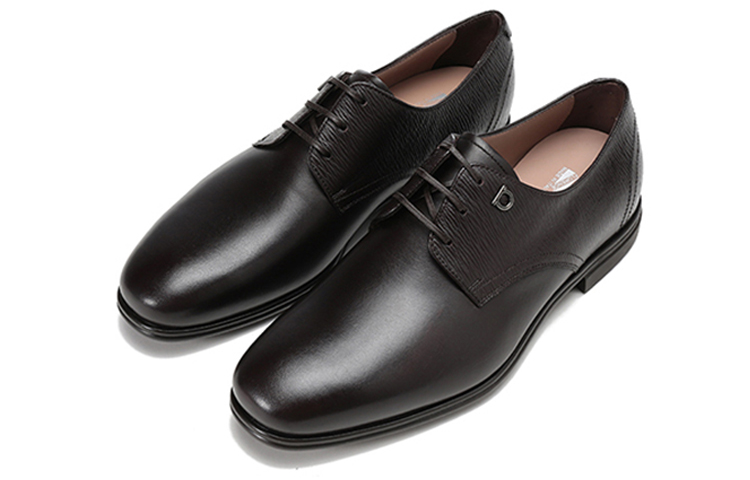 FERRAGAMO Spencer Derby 'Black Leather' 圖 3