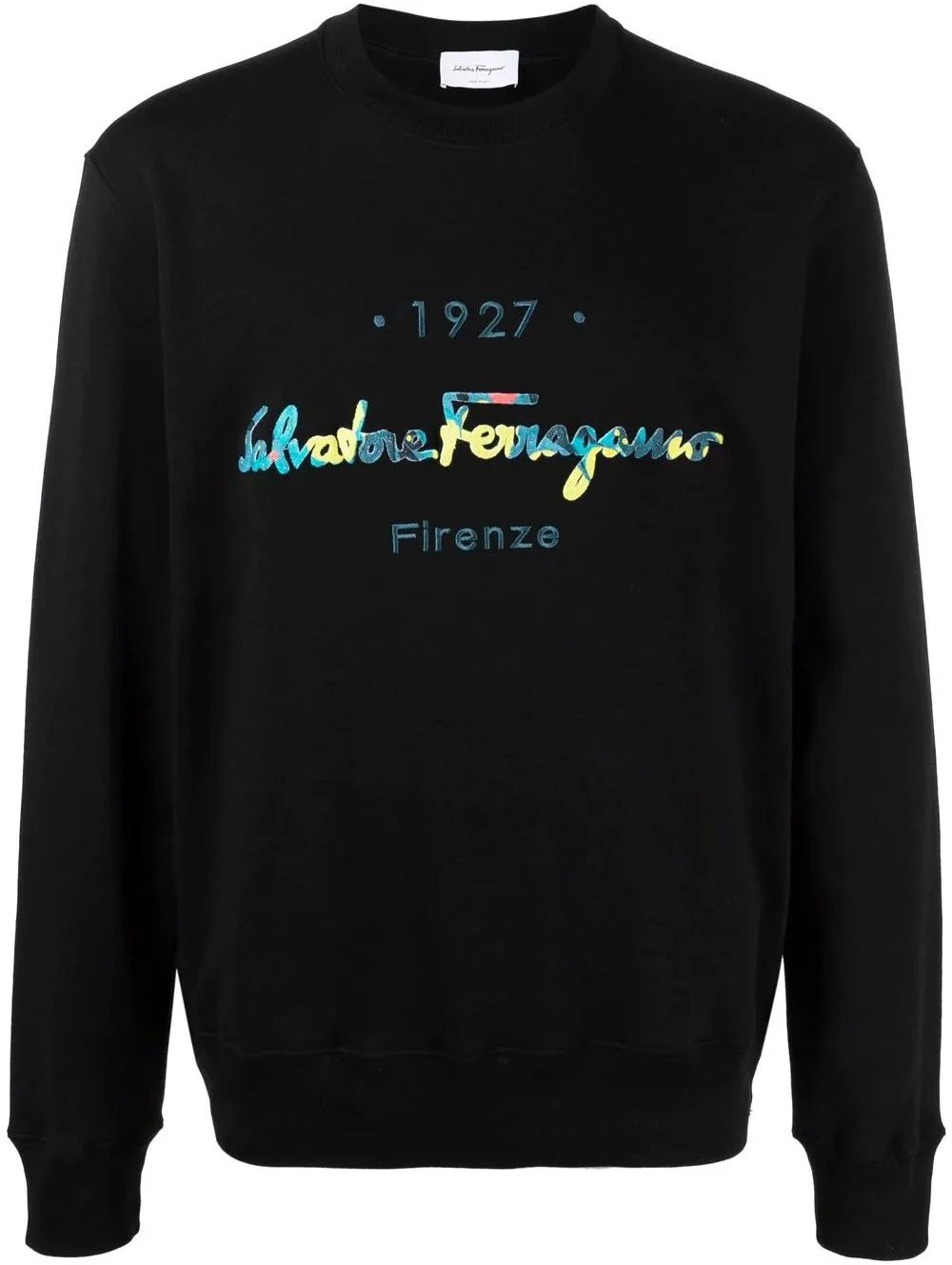 ferragamo-ss-22-logo-crewneck-sweatshirt-black-750274