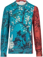 FERRAGAMO SS23 Multi-Color Floral Print Crewneck Sweater. 760171 FERRAGAMO SS23 Multi-Color Floral Print Crewneck Sweater. 760171