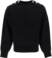 FERRAGAMO SS23 Black Solid Color Crewneck Long-Sleeve Sweatshirt 1221900766502NERO FERRAGAMO SS23 Black Solid Color Crewneck Long-Sleeve Sweatshirt 1221900766502NERO