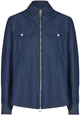 Chaqueta Azul con Cremallera FERRAGAMO SS23 Color Sólido 141658759324 Buy Chaqueta Azul con Cremallera FERRAGAMO SS23 Color Sólido 141658759324
