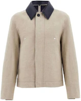 FERRAGAMO SS24 Beige Solid Color Long-Sleeve Casual Jacket 774146 FERRAGAMO SS24 Beige Solid Color Long-Sleeve Casual Jacket 774146