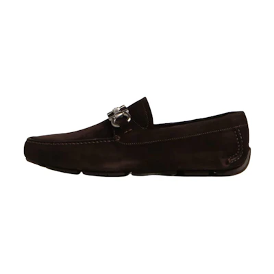 FERRAGAMO Suede Slip-On 'Black'