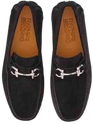 FERRAGAMO Kasut Gelincir Suede 'Hitam' 020350-757737 Lookbook FERRAGAMO Kasut Gelincir Suede 'Hitam' 020350-757737